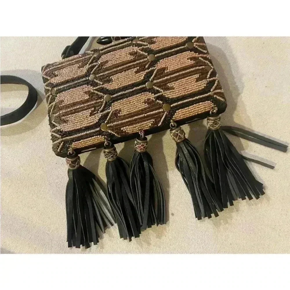 Mary Frances Beaded Crossbody Handbag OS EUC - Picture 4 of 11